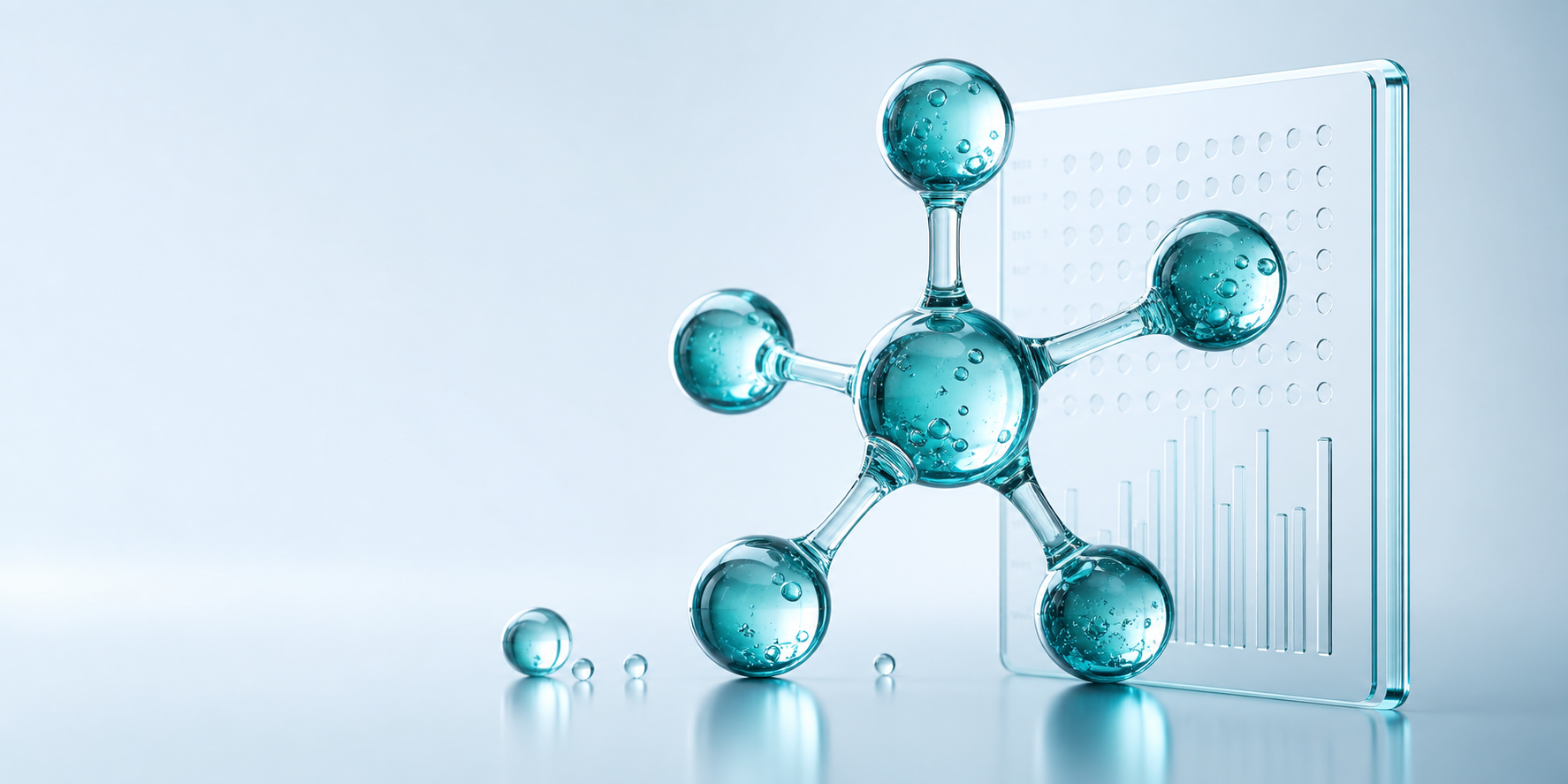 blue molecular laboratory render