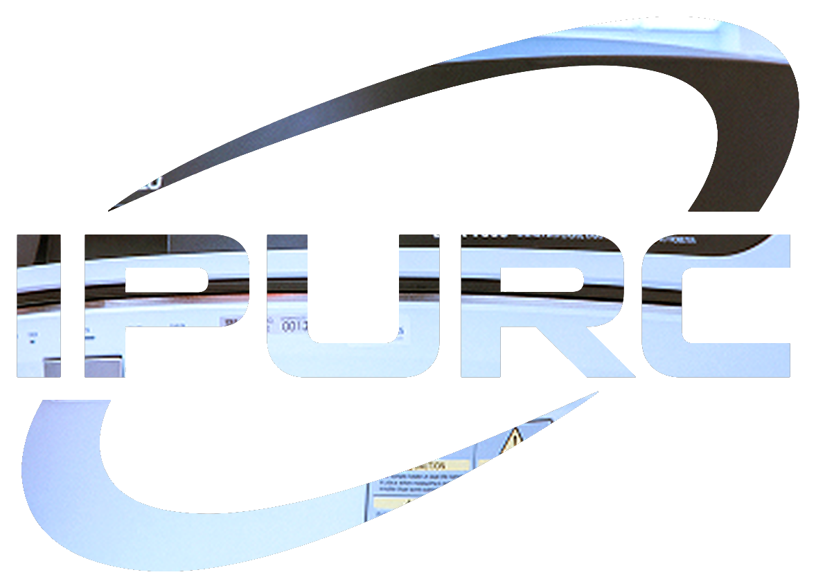 IPURC logo filled with laboratory imagery