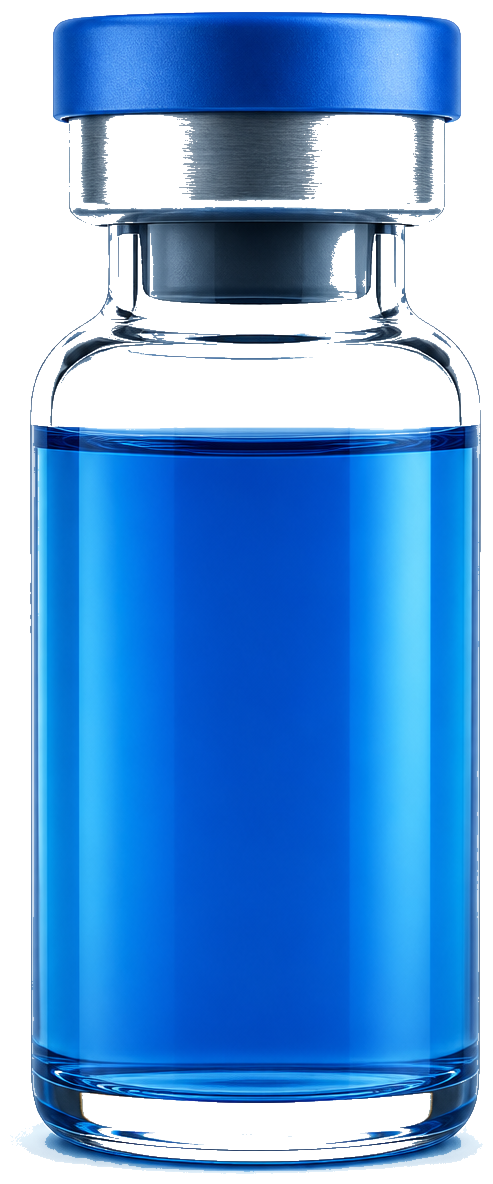 IPURC blue laboratory sample vial